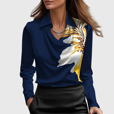 Bodil™ | Elegant bluse i skinnende sateng