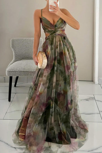 Giselle™ - Fortryllende maxi-kjole med blomstertrykk
