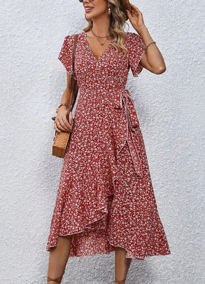 Anette™ – Elegant blomstrete sommerkjole