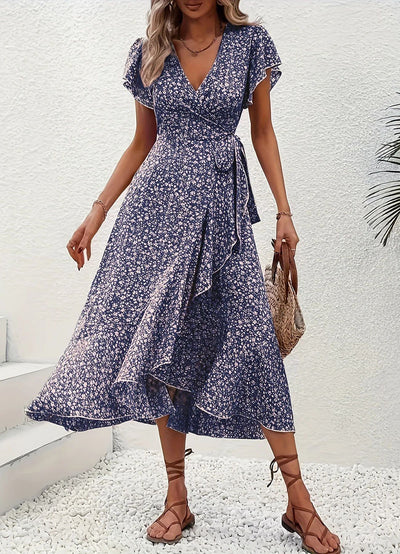 Anette™ – Elegant blomstrete sommerkjole