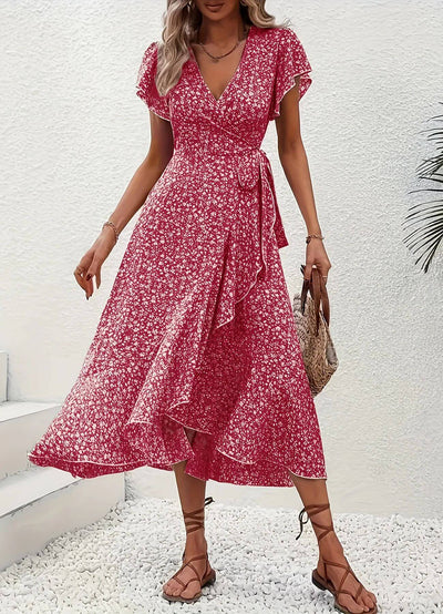 Anette™ – Elegant blomstrete sommerkjole