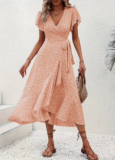 Anette™ – Elegant blomstrete sommerkjole