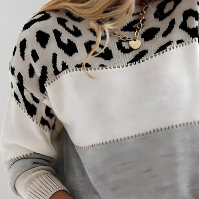 Pascaline™ | Leopardmønstret casual genser