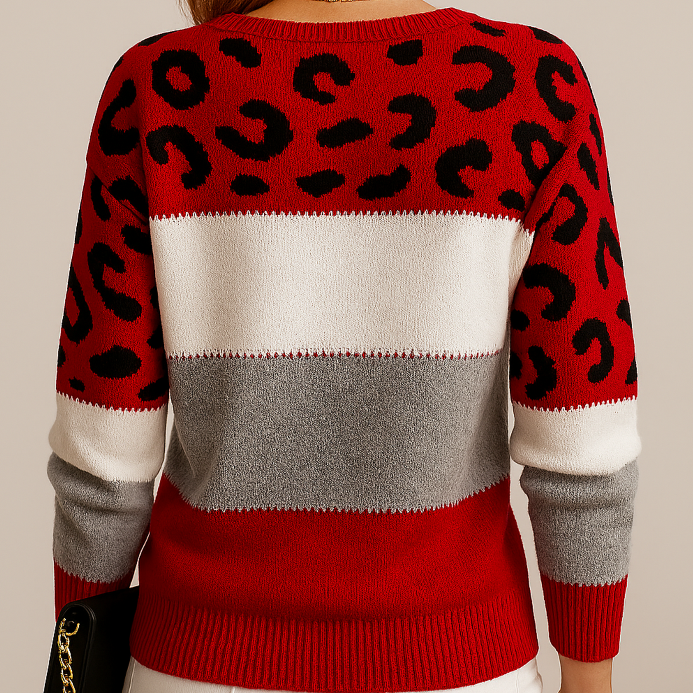Pascaline™ | Leopardmønstret casual genser