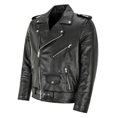 Fredrik™ - Klassisk Biker Skinnjakke