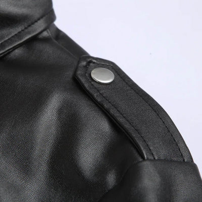 Fredrik™ - Klassisk Biker Skinnjakke