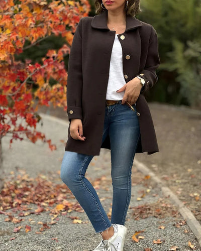 Mona™ | Klassisk oversize-kåpe med sløyfedetaljer