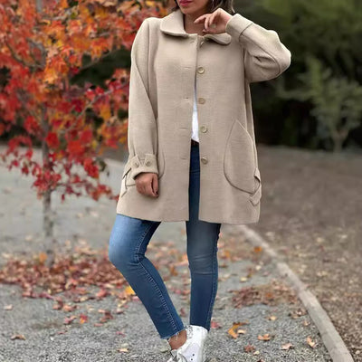 Mona™ | Klassisk oversize-kåpe med sløyfedetaljer