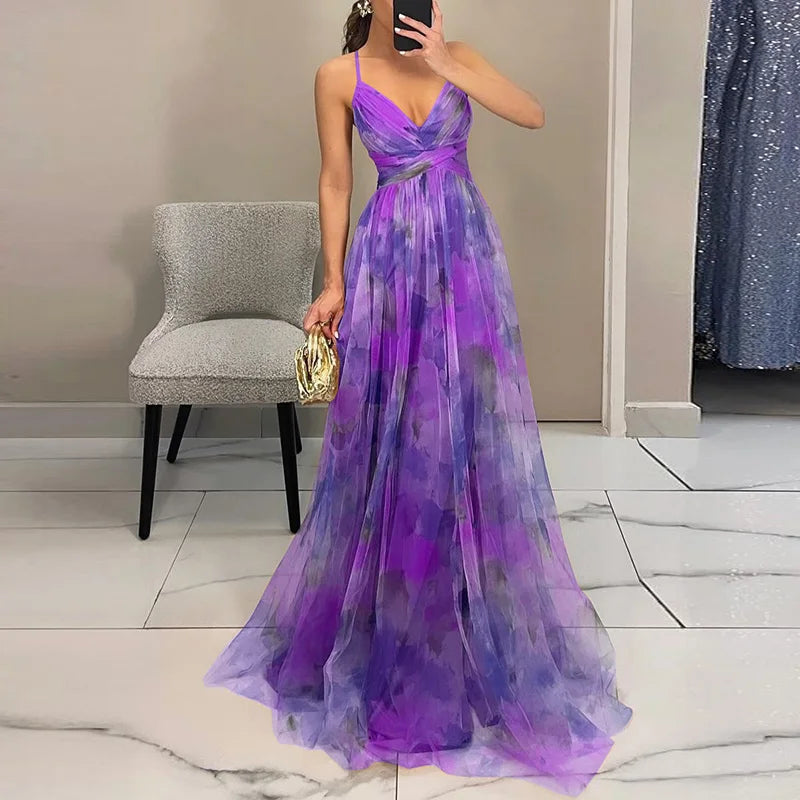Giselle™ - Fortryllende maxi-kjole med blomstertrykk