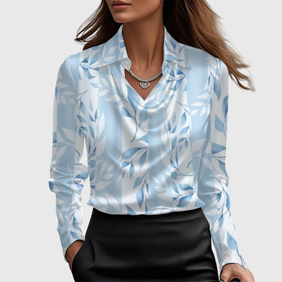 Bodil™ | Elegant bluse i skinnende sateng